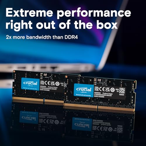 Crucial 64GB Kit DDR5 Laptop Memory CT2K32G56C46S5 - Image 2