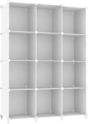 AWTATOS Cube Storage Organizer – 12 Cube Bookshelf