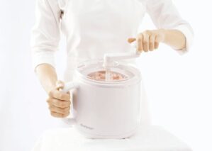 Cuisipro Manual Ice Cream Maker, 1-Quart, White