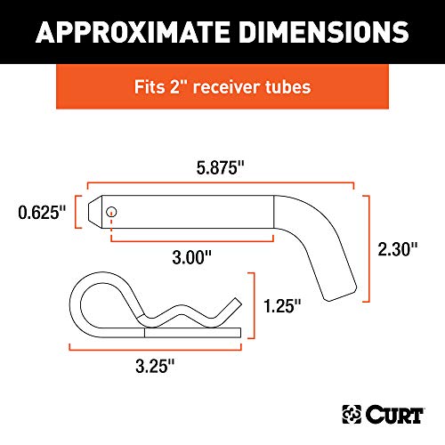CURT Trailer Hitch Pin & Clip, 5/8-Inch - Image 2