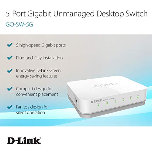 D-Link 5 Port Gigabit Ethernet Switch GO-SW-5G - Image 3
