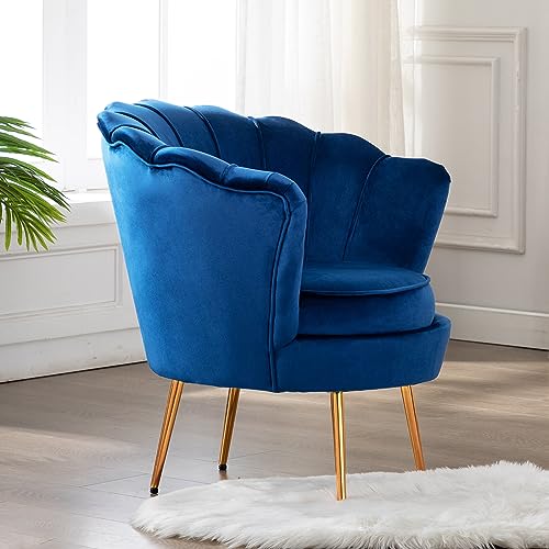 DAGONHIL Mid Century Modern Velvet Accent Chair - Image 5