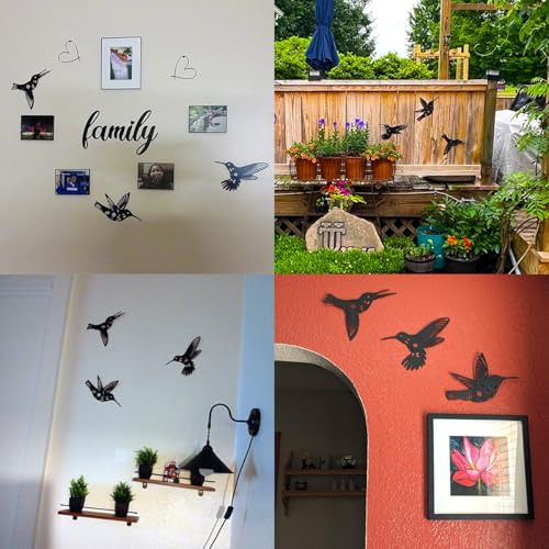 Daogtc Metal Hummingbird Wall Art Decor (3 Pack) - Image 3