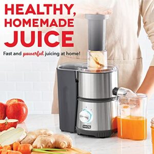 DASH Compact Centrifugal Juicer, 2-Speed, Cool Grey