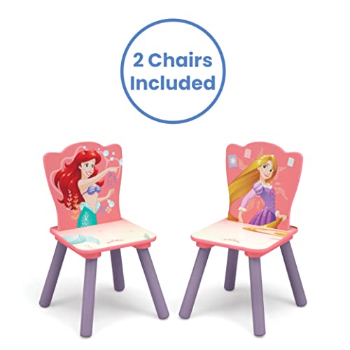 Delta Children Kids Table And Chair Set With Storage, Disney Princess - Image 5