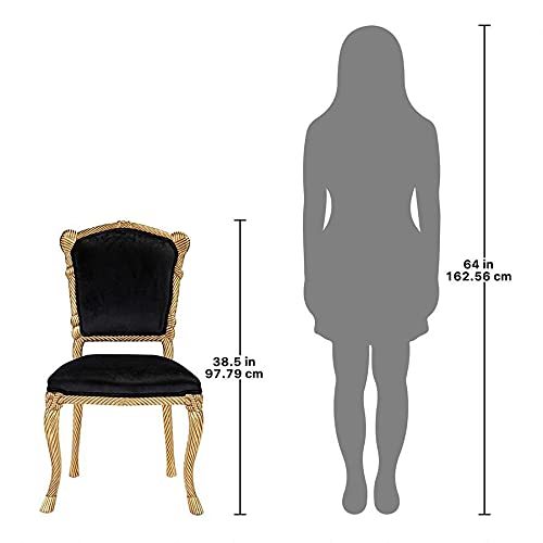Design Toscano Chateau de Compiegne Carved Chairs, Gold - Image 3