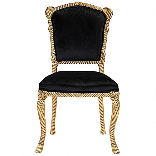Design Toscano Chateau de Compiegne Carved Chairs, Gold - Image 4