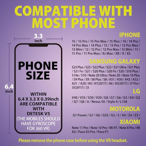 DESTEK VR Headset For Phone With Controller - Image 2
