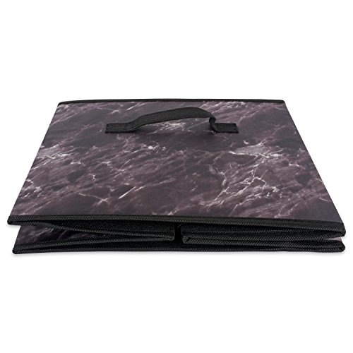 DII Foldable Laundry Organizing Bin, Black, Small - Image 4