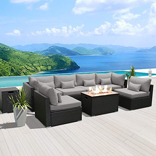 Dineli Sectional Sofa With Fire Pit Table - Image 3