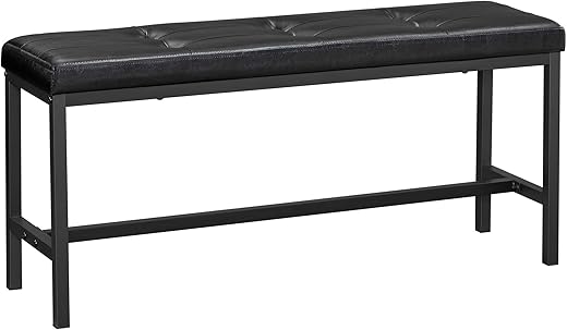 VASAGLE Dining Ottoman Bench With PU Leather, UKTB034B81