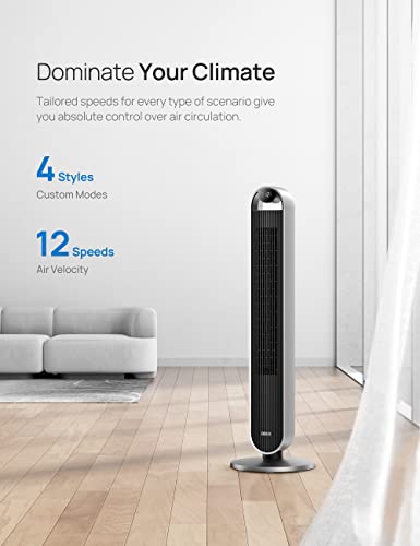 Dreo Tower Fan, 42 Inch Oscillating, Quiet DC Motor - Image 3