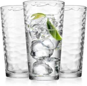 Glaver’s Drinking Glasses Set: 10 Highball Cups