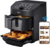 Midea Dual Basket Air Fryer Oven, Wi-Fi Connectivity