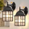 WIHTU Dusk To Dawn Outdoor Wall Lights