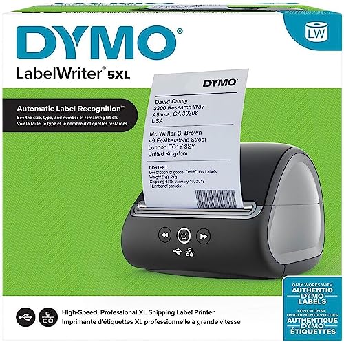 DYMO LabelWriter 5XL Direct Thermal Printer, 4x6 - Image 5