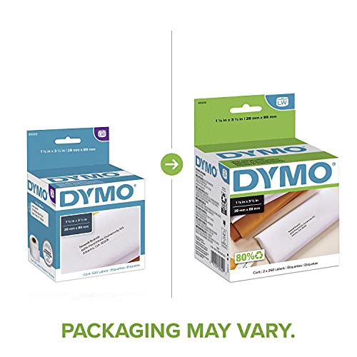 DYMO LW Mailing Address Labels, 1-1/8'' x 3-1/2'' - Image 2