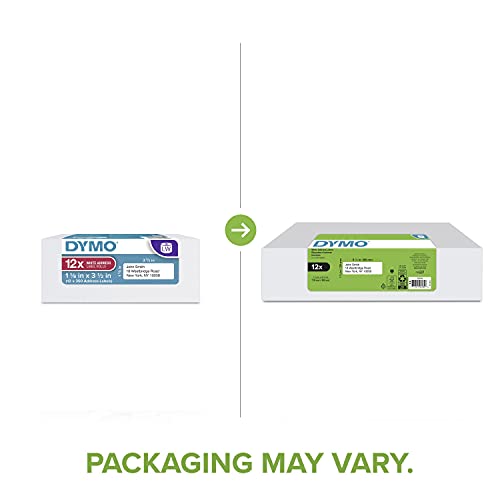 DYMO LW Mailing Address Labels, White, 12 Rolls - Image 2