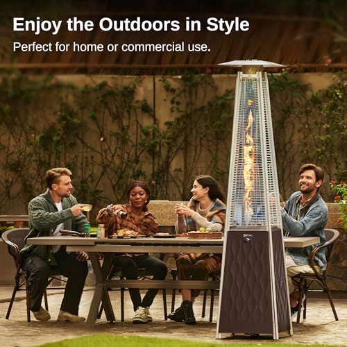 EAST OAK Pyramid Patio Heater, 48,000 BTU Quartz - Image 3