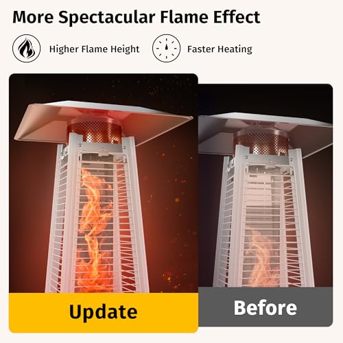 EAST OAK Pyramid Patio Heater, 48,000 BTU Quartz - Image 2