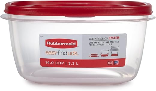Rubbermaid Easy Find Lids Food Storage Container, 2 Pack