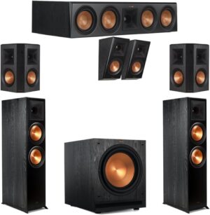 Klipsch Ebony Home Theater System With RP-8000F
