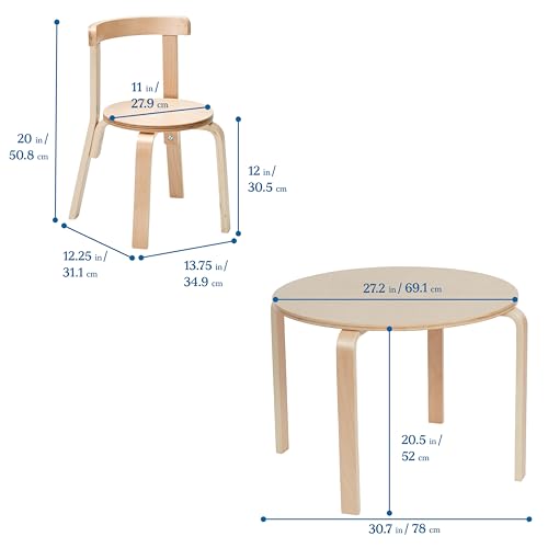 ECR4Kids Bentwood Round Table And Chair Set - Image 2