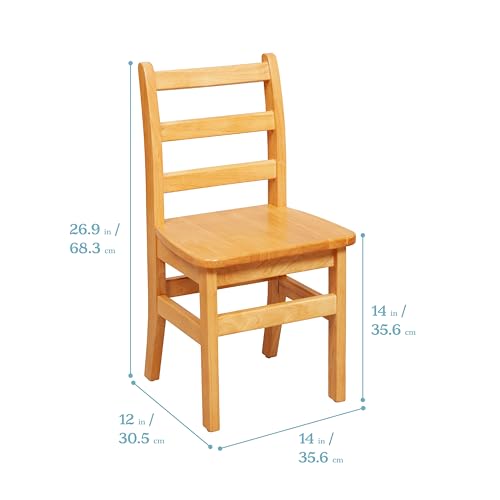 ECR4Kids Hardwood Table With Chairs, Kids Furniture - Image 3