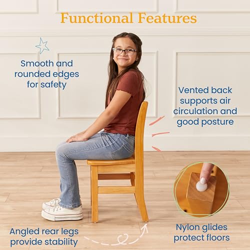 ECR4Kids Hardwood Table With Chairs, Kids Furniture - Image 5