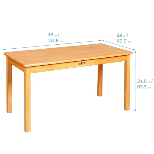 ECR4Kids Hardwood Table With Chairs, Kids Furniture - Image 2