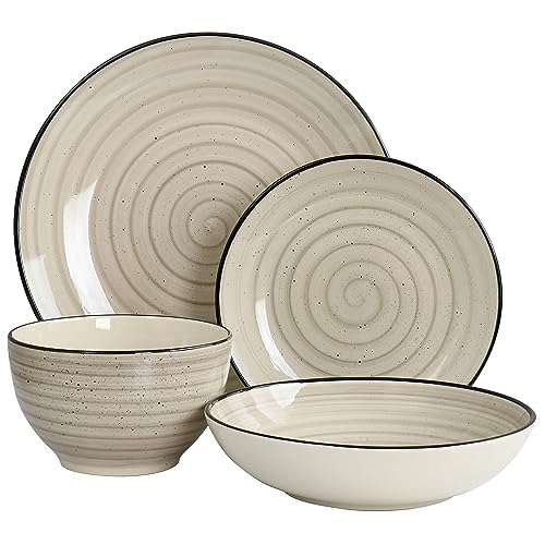 Elama Gia 24 Piece Stoneware Dinnerware Set - Image 2
