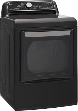 LG Electric Dryer – Front Loading – Black Steel