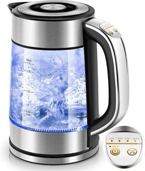 Pukomc Electric Kettle With Temperature Control, Black