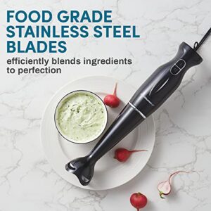 Elite Gourmet Immersion Hand Blender 300 Watts 2 Speed