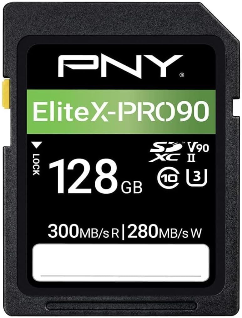 PNY EliteX-PRO90 128GB UHS-II SDXC Memory Card