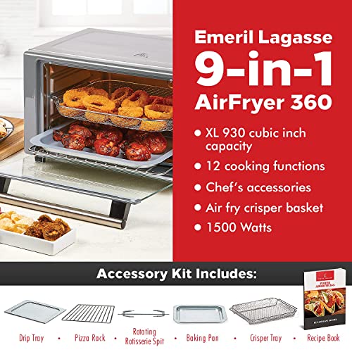 Emeril Lagasse Everyday 360 Stainless Steel Air Fryer - Image 2