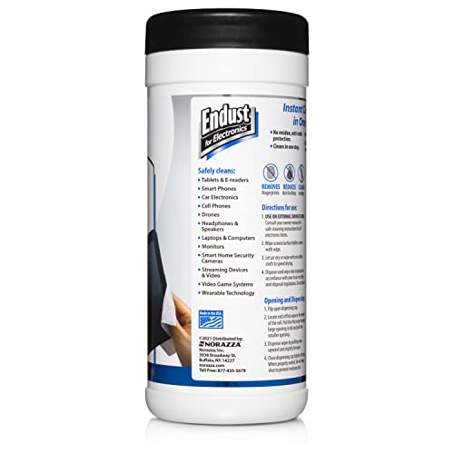 Endust Electronics Screen Cleaner Wipes, Pre-Moistened - Image 2