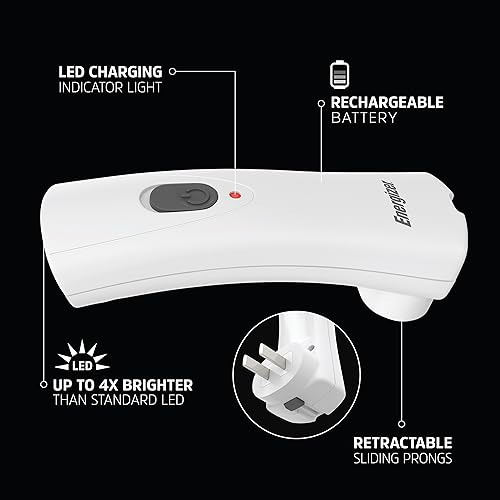 Energizer LED Rechargeable Plug-in Emergency Flashlight - Image 5