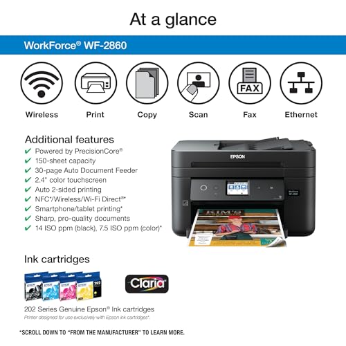 Epson WF-2860 All-in-One Wireless Printer - Image 2