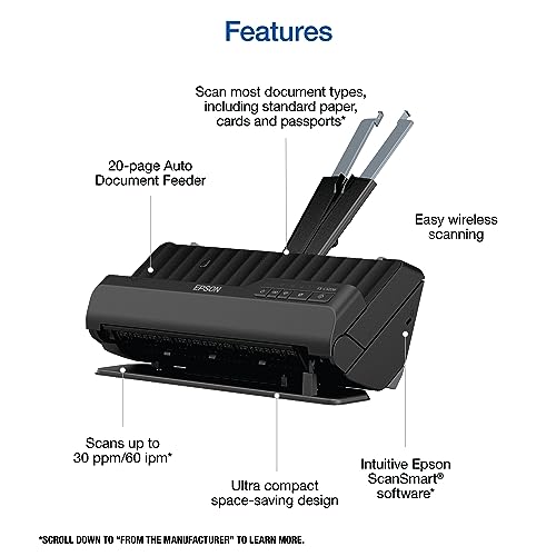 Epson Workforce ES-C320W Wireless Document Scanner - Image 4