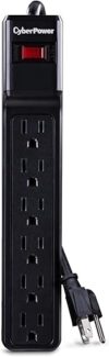 CyberPower Essential Surge Protector, 1200J/125V, 6 Outlets