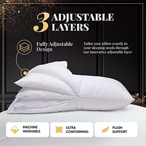 EverSnug Adjustable Layer Cooling Pillows - Queen Set - Image 2