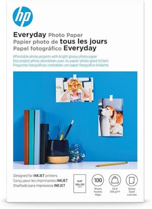 HP Everyday Photo Paper, Glossy, 4×6, CR759A