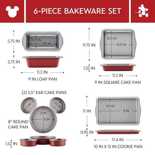 Farberware Disney Mickey Mouse Nonstick Bakeware Set - Image 2