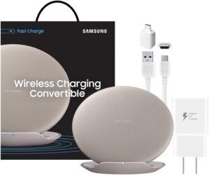 SAMSUNG Fast Qi Wireless Convertible Stand/Pad – Tan