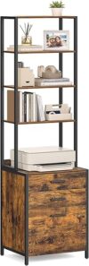 VASAGLE File Cabinet With Adjustable Shelves And Drawers