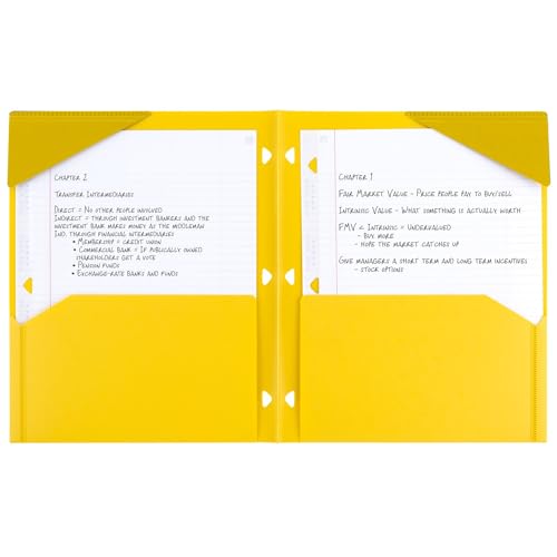 Five Star 2 Pocket Plastic Folders, 4 Pack - Image 2