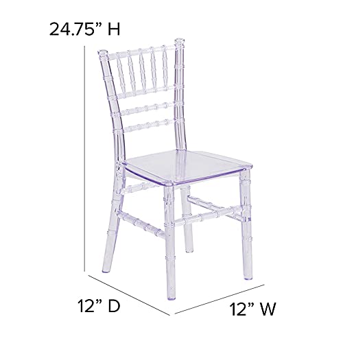 Flash Furniture Child’s Transparent Crystal Resin Chiavari Chair - Image 3