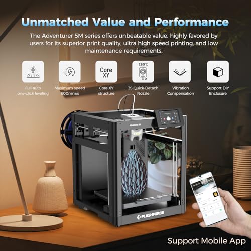 FLASHFORGE Adventurer 5M 3D Printer, Ultra Speed - Image 2