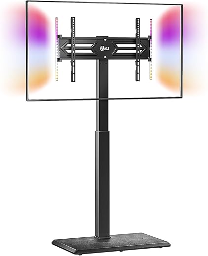 WALI Floor TV Stand With LED Lights